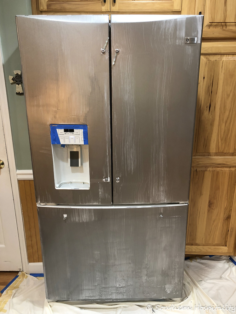 Paint A Refrigerator With Liquid Stainless Steel