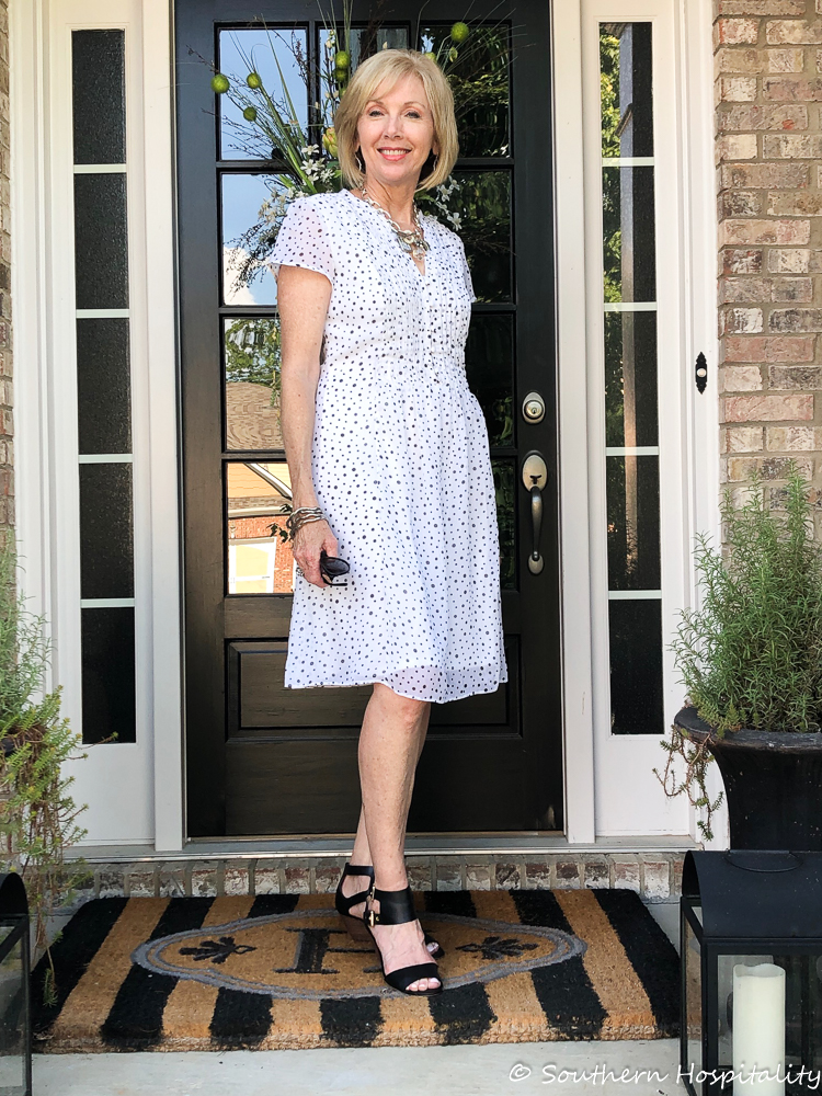 Fashion over 50: Summer Dress {Black & White} - Southern Hospitality