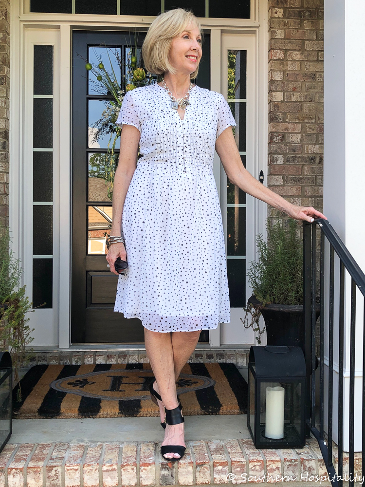 Fashion over 50: Summer Dress {Black & White} - Southern Hospitality