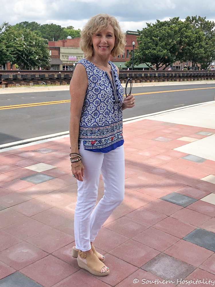 Fashion over 50: White Jeans Say Summer - Southern Hospitality