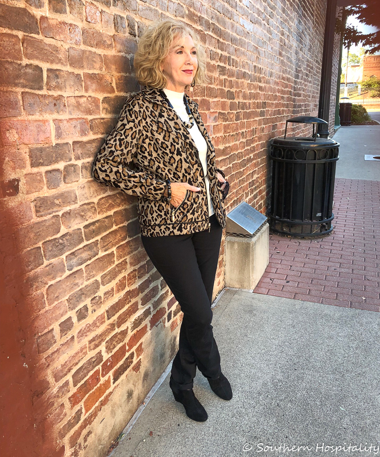 Chicos sale leopard jacket