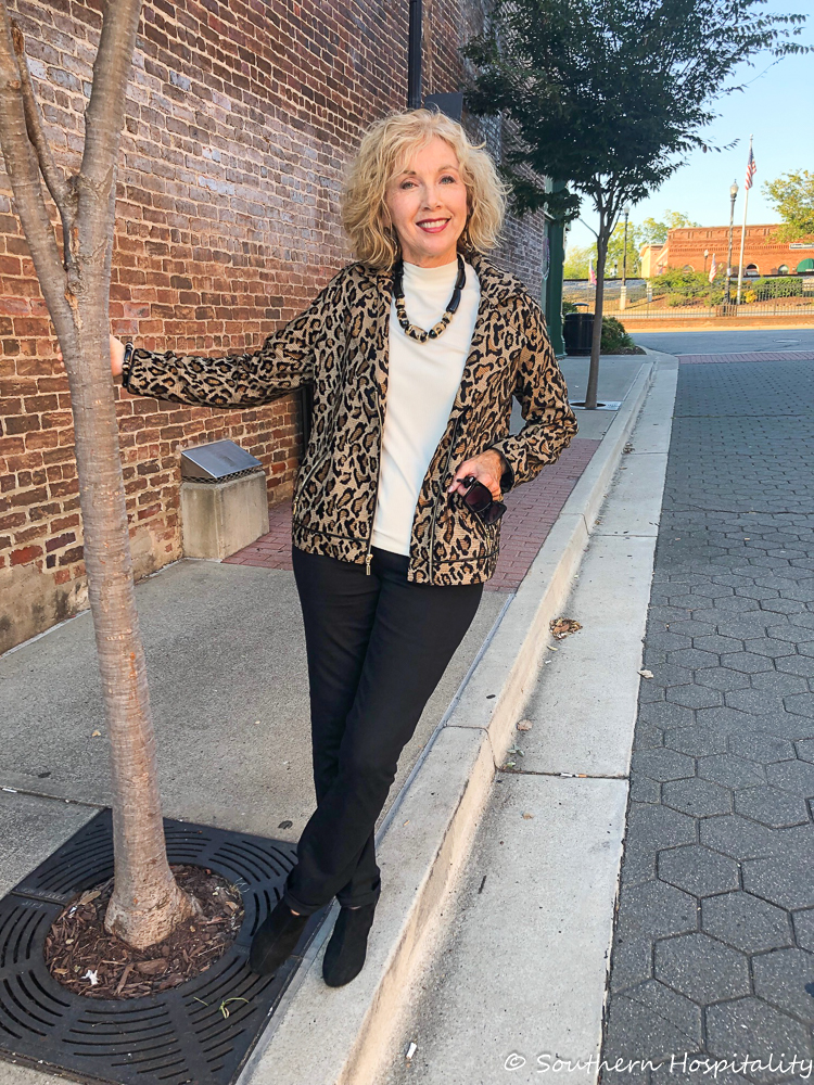 Fashion over 50: Fall and Leopard Print - Southern Hospitality