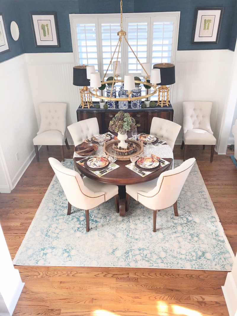 Dining Room Rug Update with eSale Rugs - Southern Hospitality