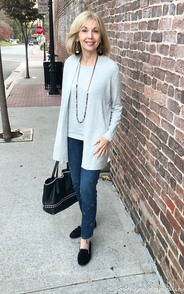 Fashion over 50: Cardigan Sweater Set - Southern Hospitality