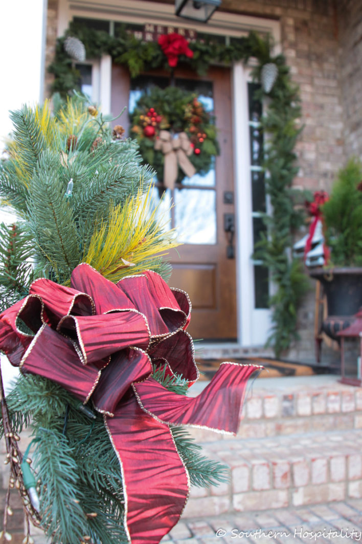 christmas front porch decor