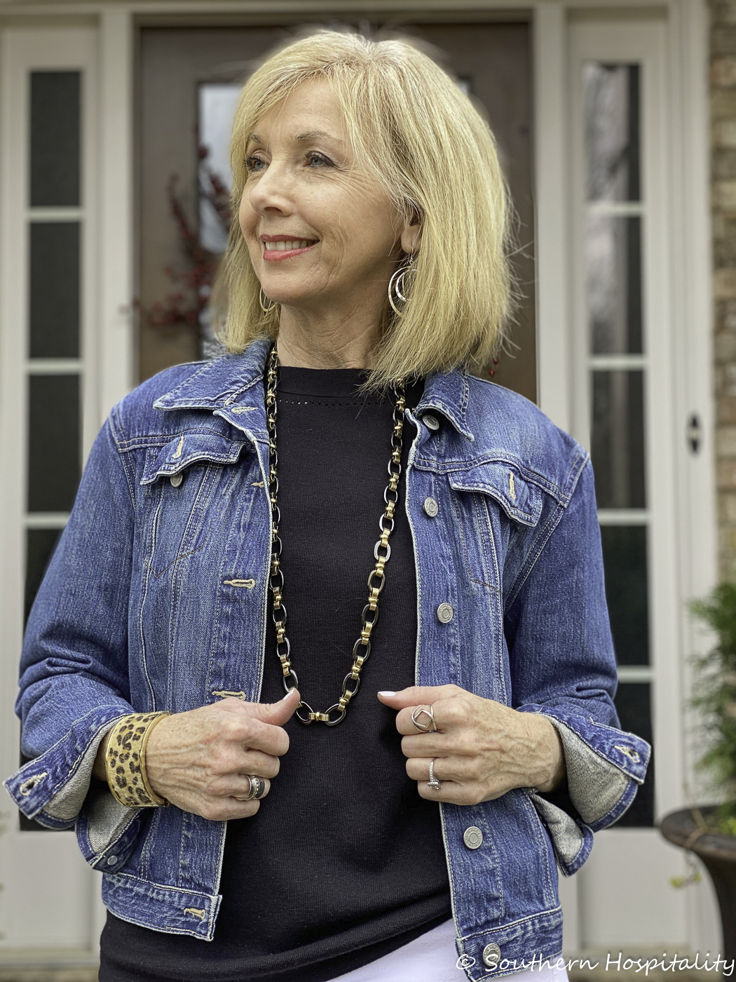 How to wear a hotsell denim jacket over 50