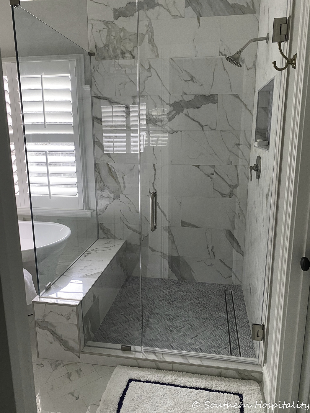 new traditional master bathroom renovation