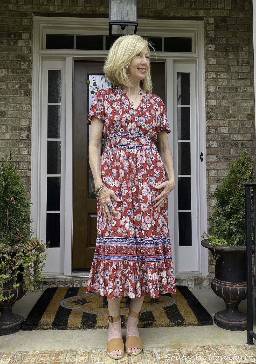 target floral midi dress