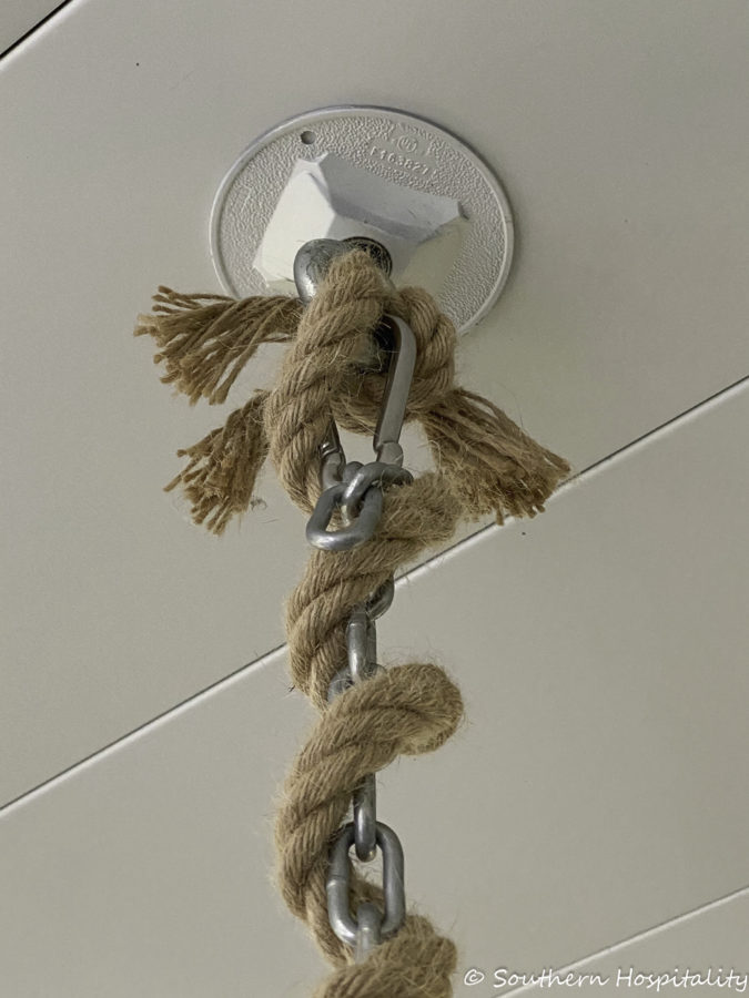 How to Add Rope to Swing Bed Chain Southern Hospitality