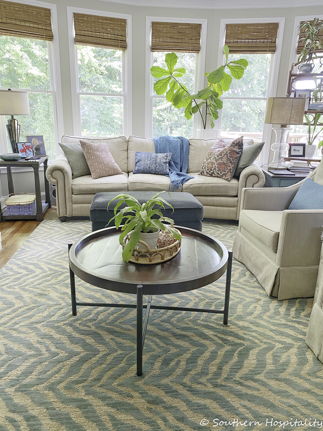 Living Room Decor Refresh with Sage Green 