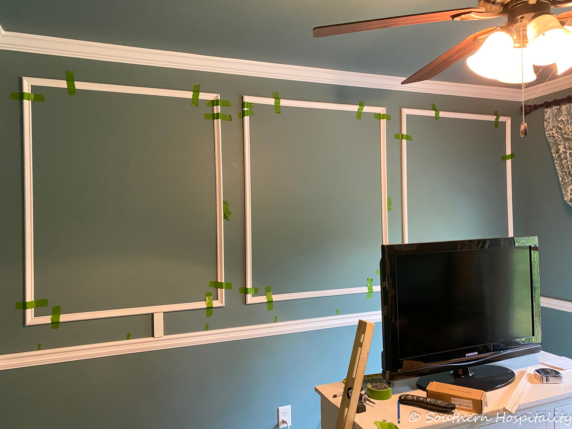 How to add picture frame molding to a room