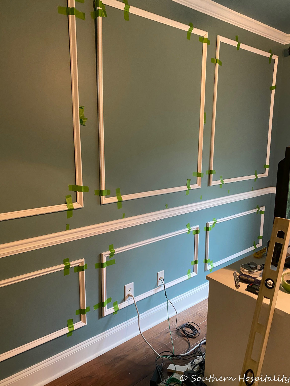 How to Add Picture Frame Molding to a Room Southern Hospitality