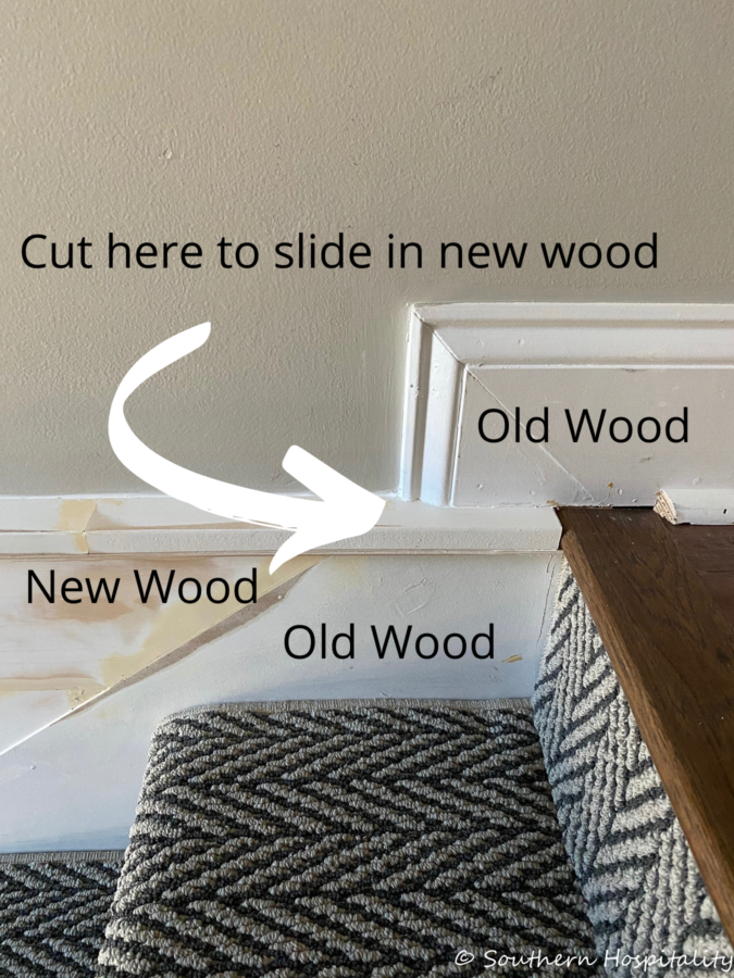 How to Add Box Molding to a Stair Wall - Southern Hospitality