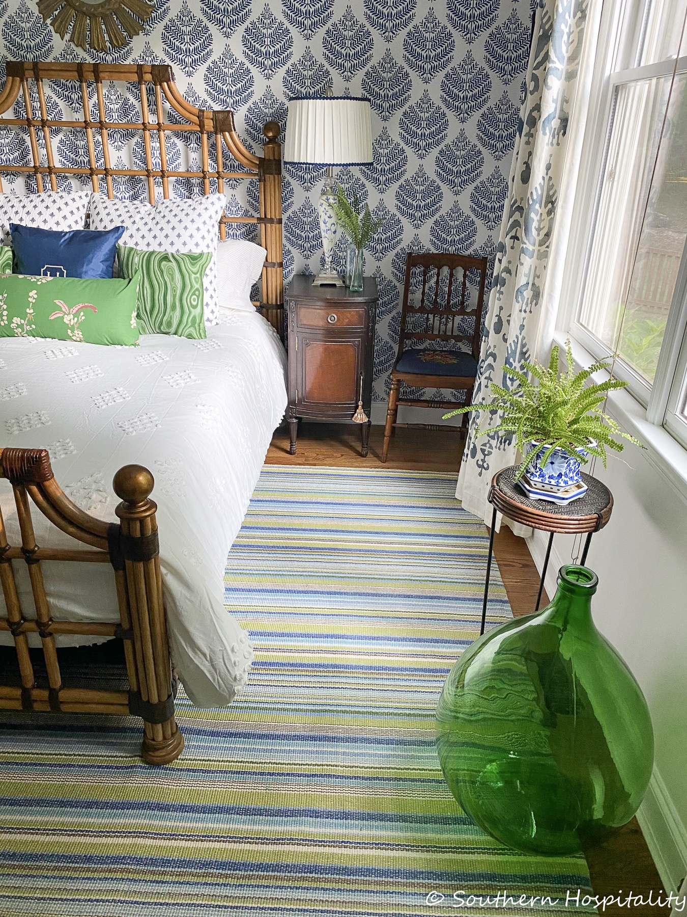 Guest Room Refresh: A Colorful New Rug - Southern Hospitality