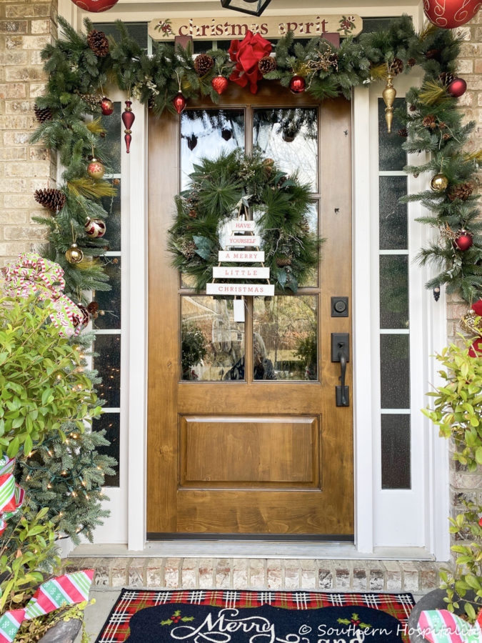 Festive Christmas Front Porch - Southern Hospitality