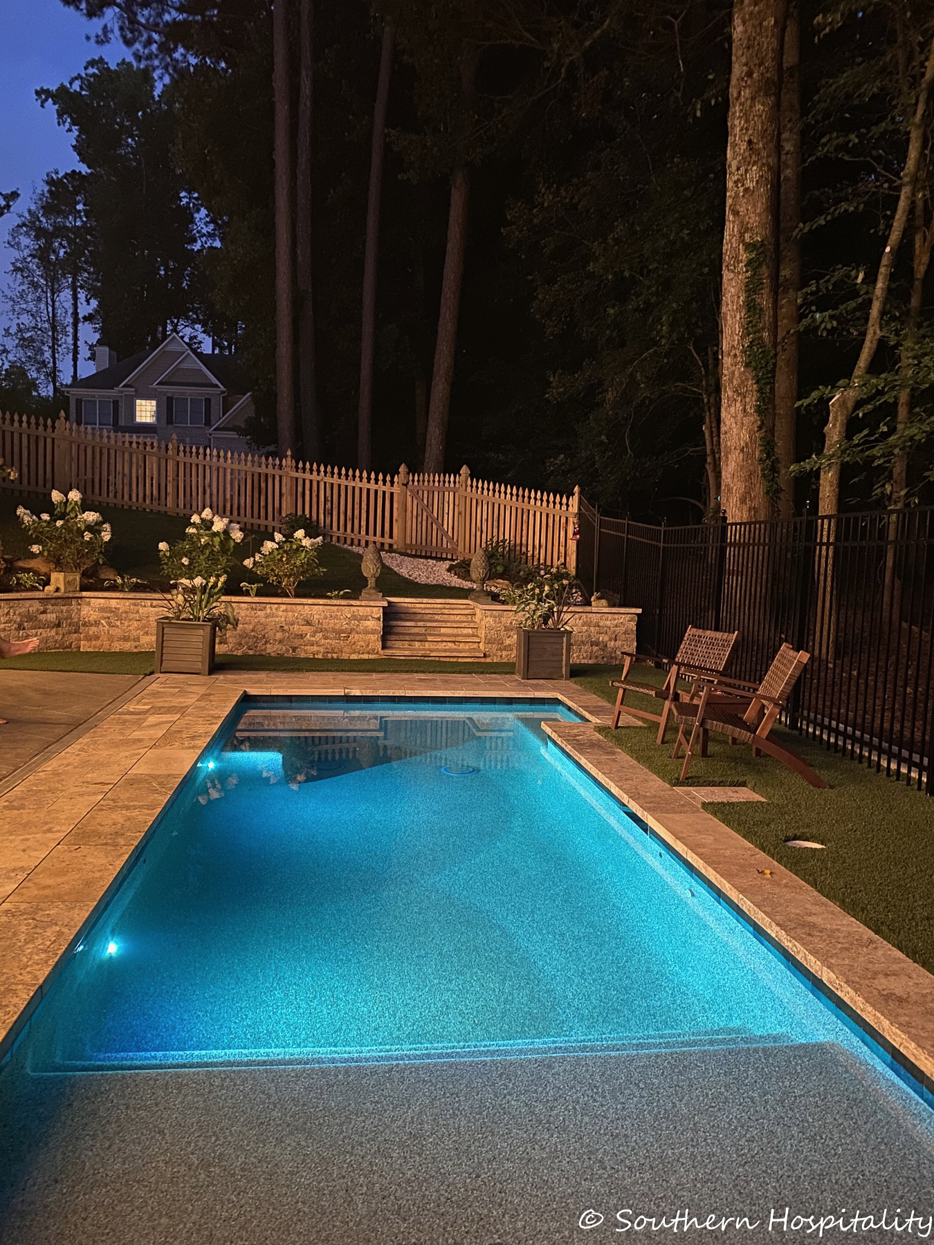 Backyard pool build in GA 8489
