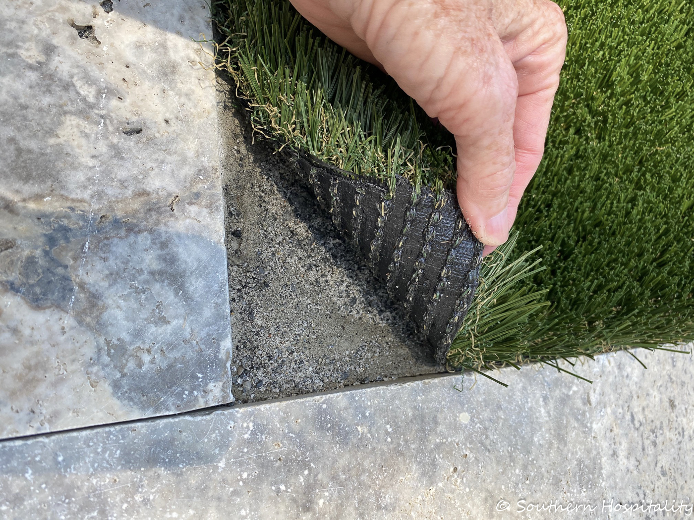 Installing Artifical Turf Grass to Backyard 8565